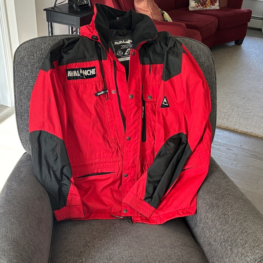 Avalanche Red and Black Ski Jacket